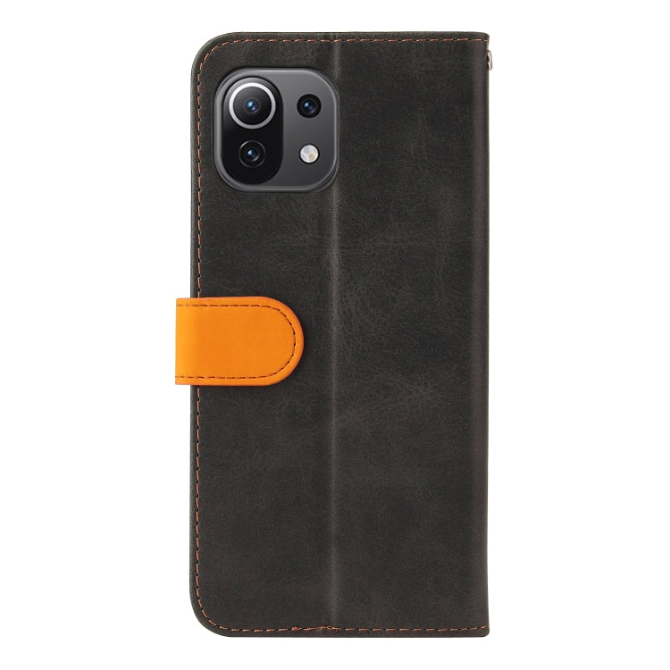 For Xiaomi Mi 11 Business Stitching-Color Horizontal Flip PU Leather Case with Holder & Card Slots & Photo Frame