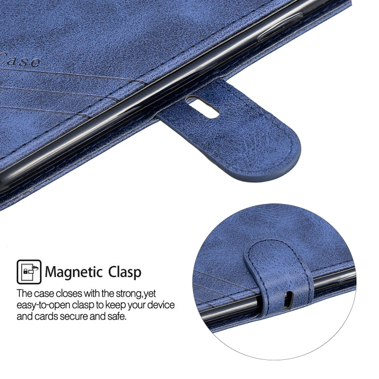 For Samsung Galaxy A01 Stitching Style 2-Color Cow Texture Horizontal Flip PU Leather Case with Holder & Card Slot & Lanyard