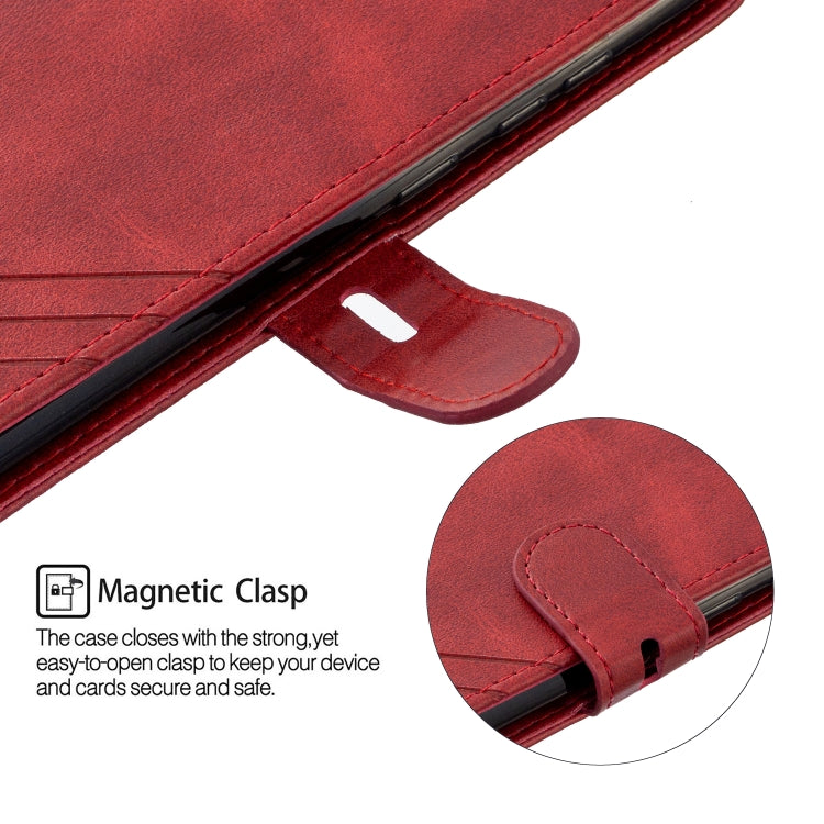 For Samsung Galaxy A11 Stitching Style 2-Color Cow Texture Horizontal Flip PU Leather Case with Holder & Card Slot & Lanyard