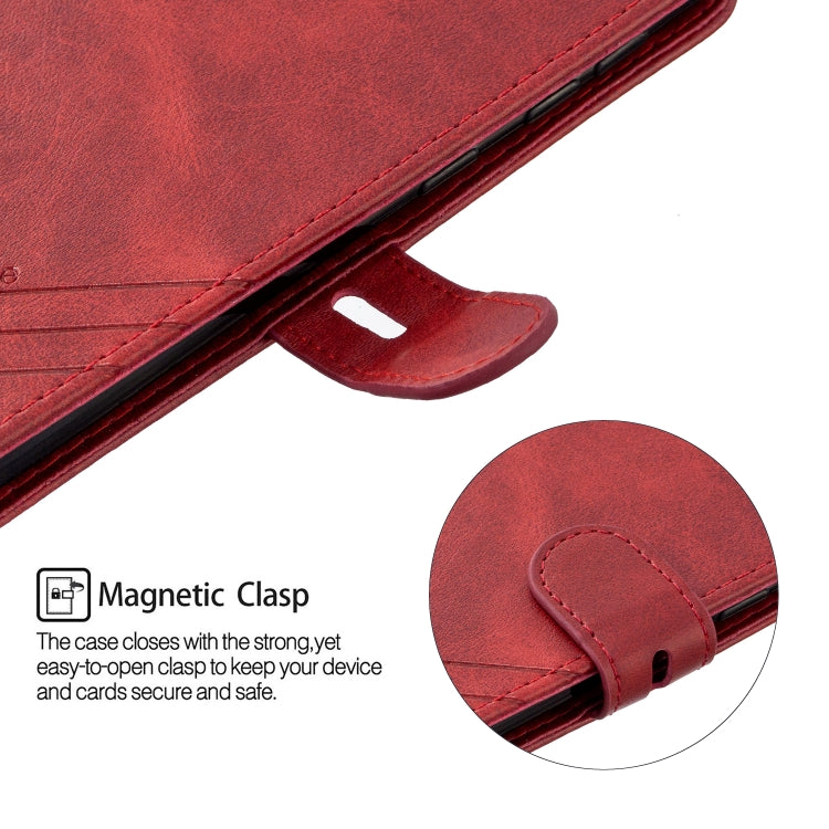 For Samsung Galaxy A21 Stitching Style 2-Color Cow Texture Horizontal Flip PU Leather Case with Holder & Card Slot & Lanyard