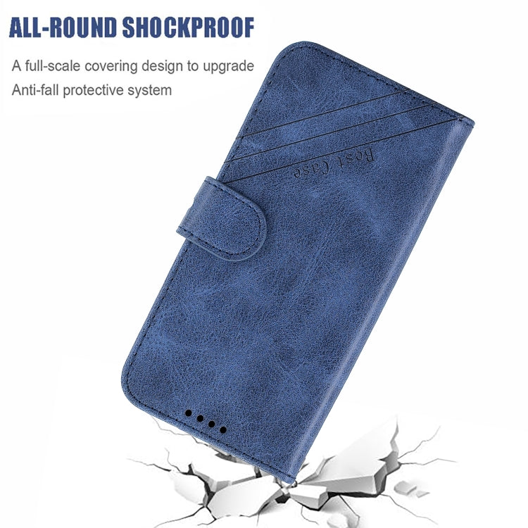 For Samsung Galaxy A41 Stitching Style 2-Color Cow Texture Horizontal Flip PU Leather Case with Holder & Card Slot & Lanyard