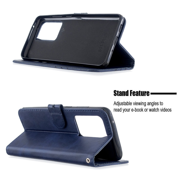 For Samsung Galaxy S20 Ultra Stitching Style 2-Color Cow Texture Horizontal Flip PU Leather Case with Holder & Card Slot & Lanyard
