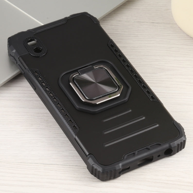 For Samsung Galaxy A01 Core / M01 Core Fierce Warrior Series Armor All-inclusive Shockproof Aluminum Alloy + TPU Protective Case with Ring Holder