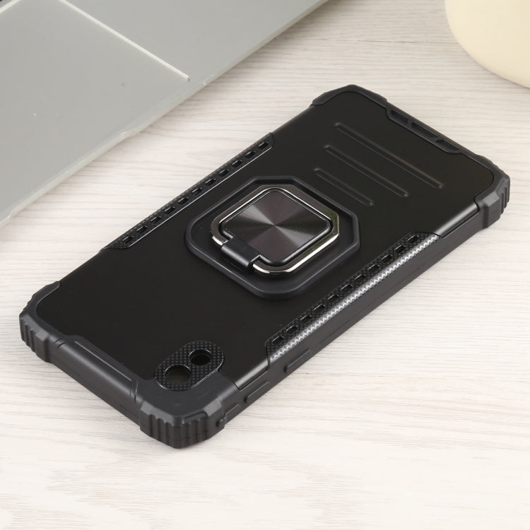 For Samsung Galaxy A01 Core / M01 Core Fierce Warrior Series Armor All-inclusive Shockproof Aluminum Alloy + TPU Protective Case with Ring Holder