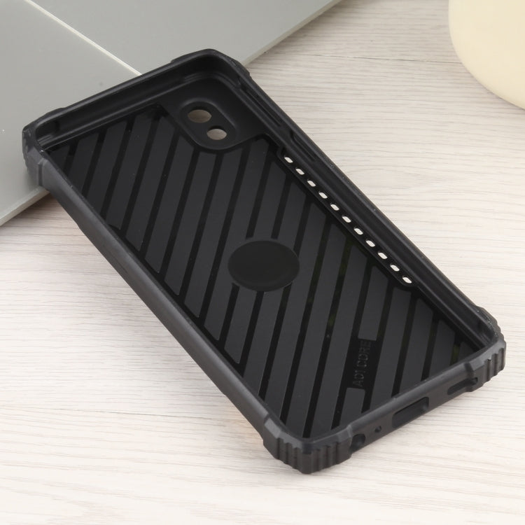 For Samsung Galaxy A01 Core / M01 Core Fierce Warrior Series Armor All-inclusive Shockproof Aluminum Alloy + TPU Protective Case with Ring Holder