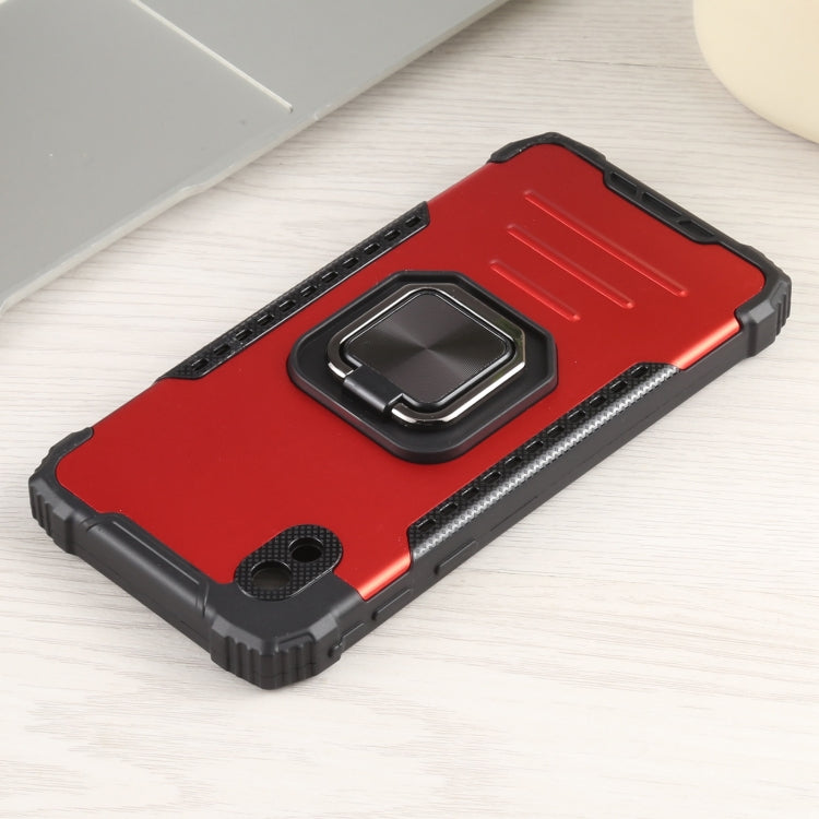 For Samsung Galaxy A01 Core / M01 Core Fierce Warrior Series Armor All-inclusive Shockproof Aluminum Alloy + TPU Protective Case with Ring Holder