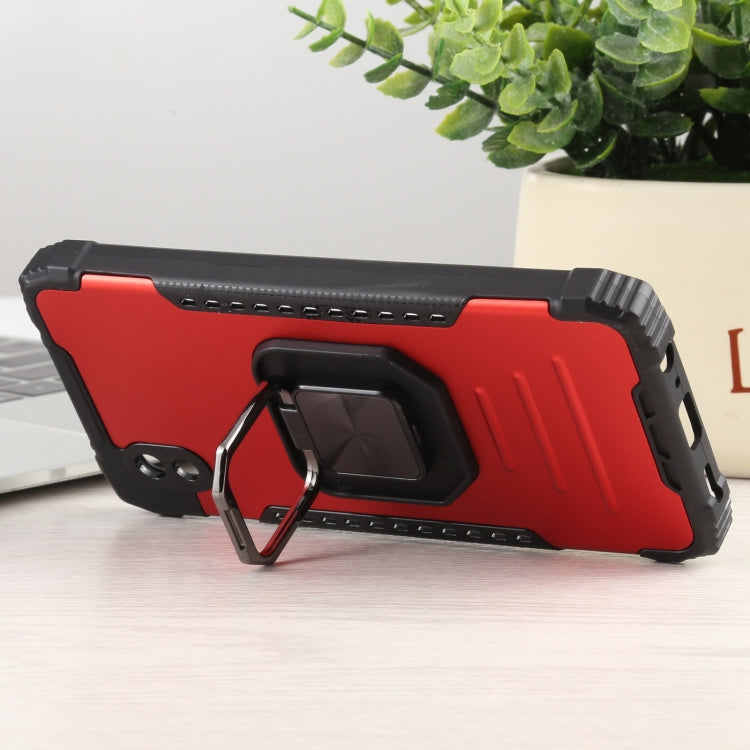 For Samsung Galaxy A01 Core / M01 Core Fierce Warrior Series Armor All-inclusive Shockproof Aluminum Alloy + TPU Protective Case with Ring Holder