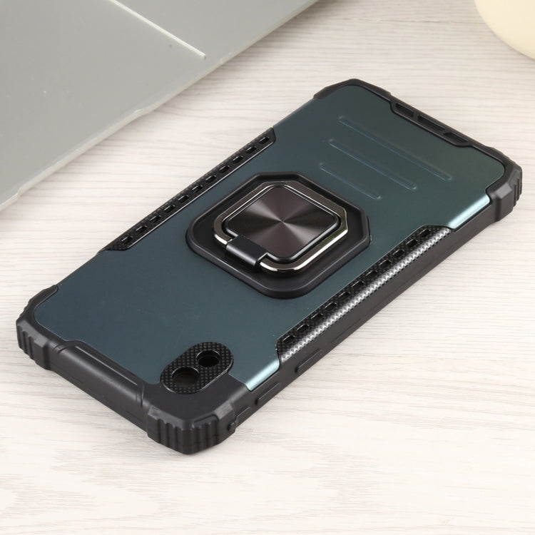 For Samsung Galaxy A01 Core / M01 Core Fierce Warrior Series Armor All-inclusive Shockproof Aluminum Alloy + TPU Protective Case with Ring Holder