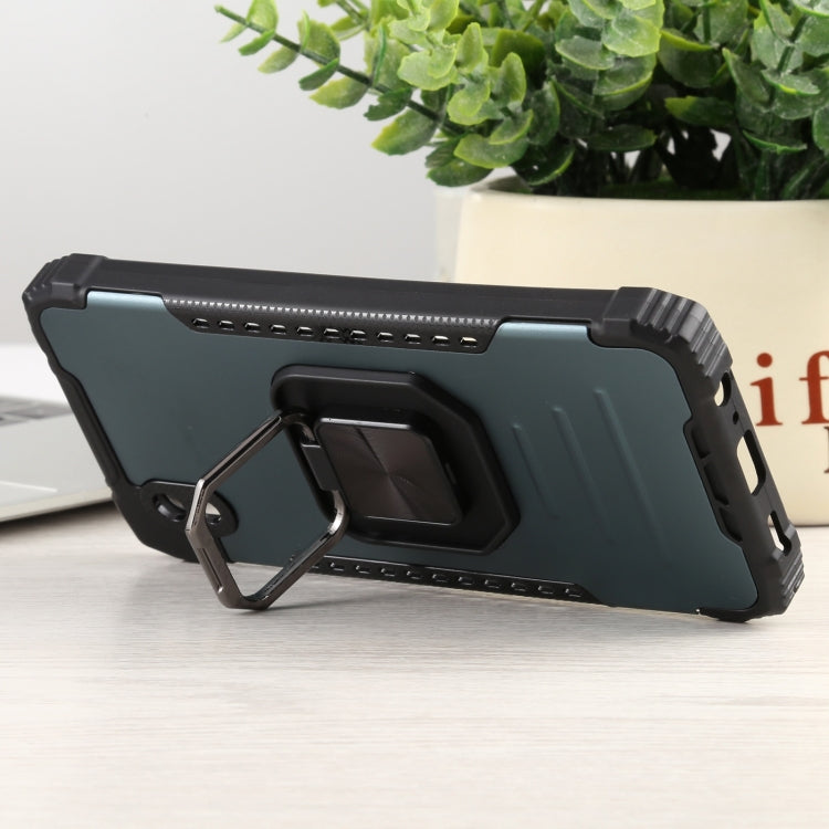 For Samsung Galaxy A01 Core / M01 Core Fierce Warrior Series Armor All-inclusive Shockproof Aluminum Alloy + TPU Protective Case with Ring Holder