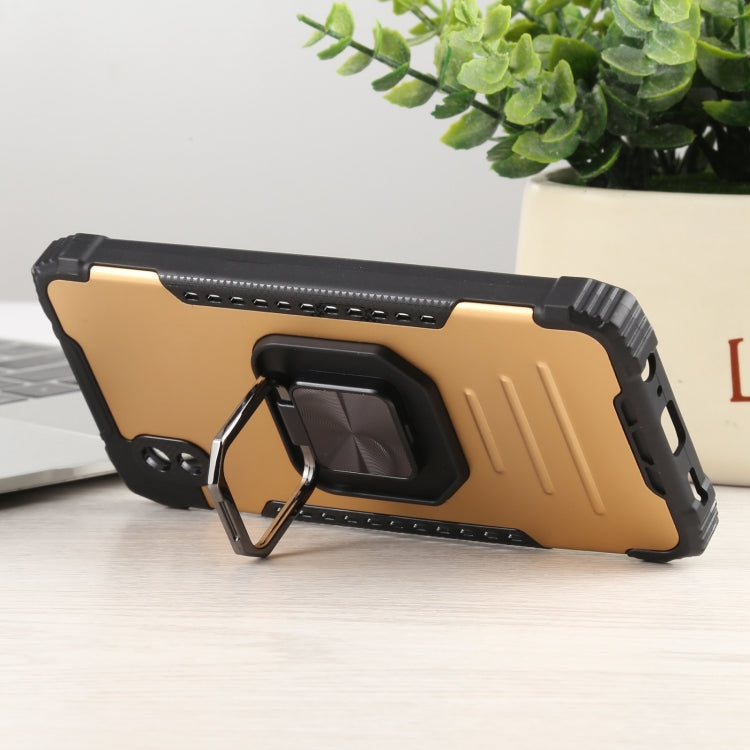 For Samsung Galaxy A01 Core / M01 Core Fierce Warrior Series Armor All-inclusive Shockproof Aluminum Alloy + TPU Protective Case with Ring Holder