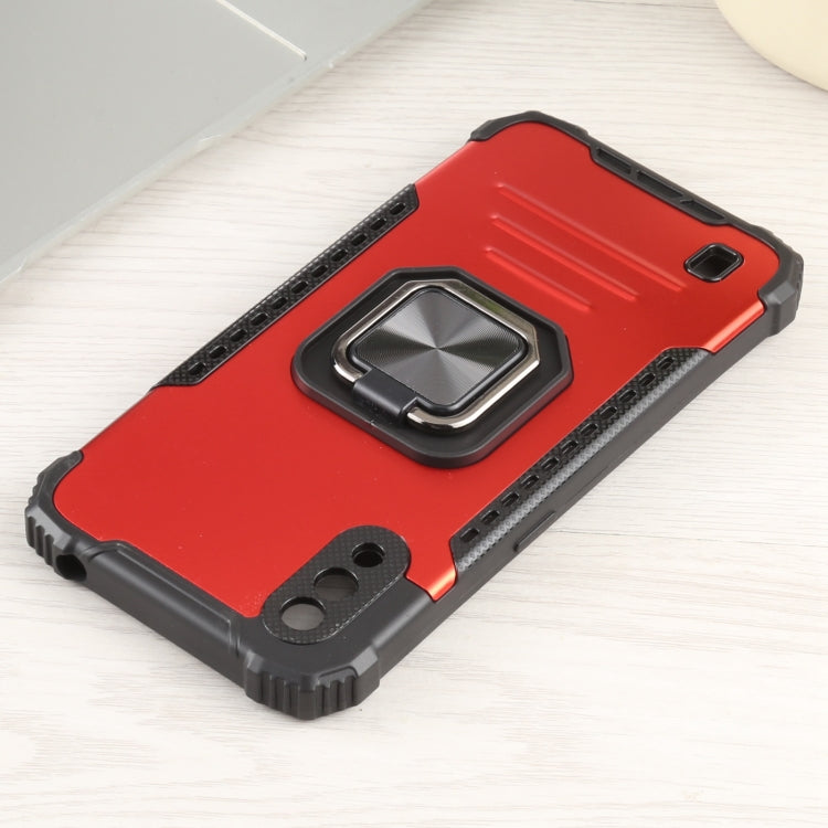 For Samsung Galaxy A01 / M01 Fierce Warrior Series Armor All-inclusive Shockproof Aluminum Alloy + TPU Protective Case with Ring Holder