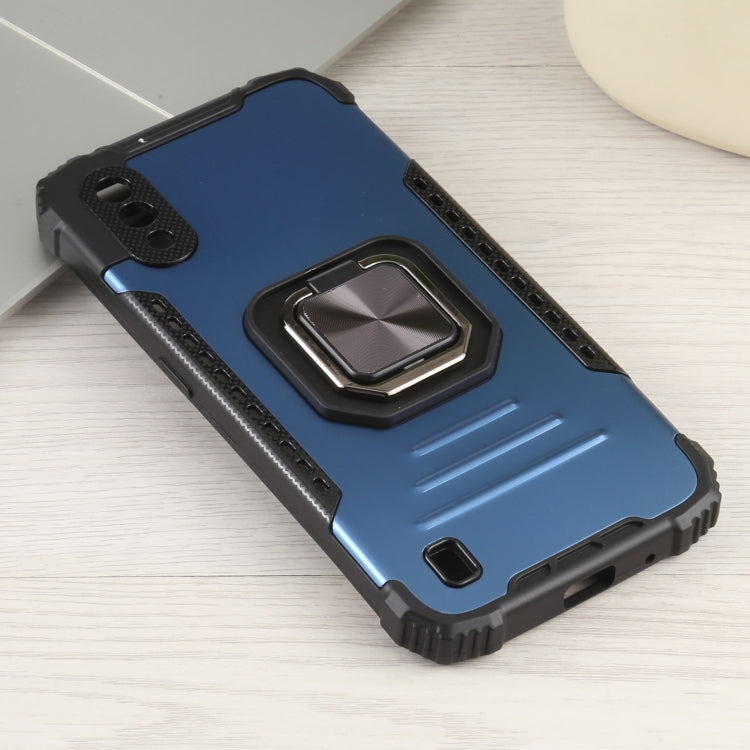 For Samsung Galaxy A01 / M01 Fierce Warrior Series Armor All-inclusive Shockproof Aluminum Alloy + TPU Protective Case with Ring Holder