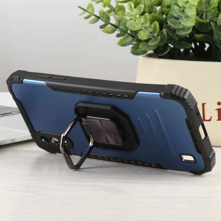 For Samsung Galaxy A01 / M01 Fierce Warrior Series Armor All-inclusive Shockproof Aluminum Alloy + TPU Protective Case with Ring Holder