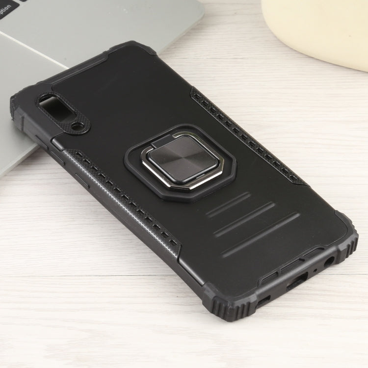 For Samsung Galaxy A02 / M02 Fierce Warrior Series Armor All-inclusive Shockproof Aluminum Alloy + TPU Protective Case with Ring Holder