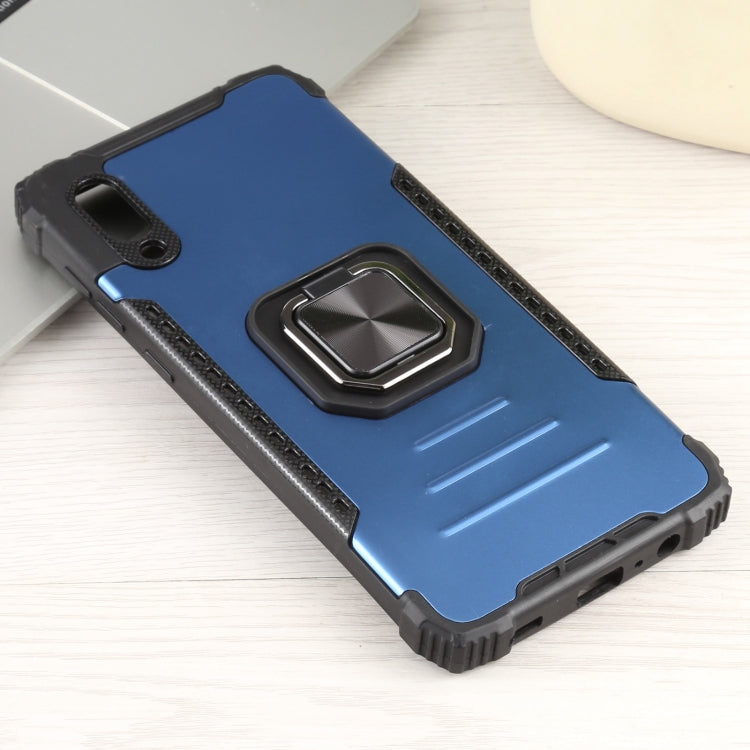 For Samsung Galaxy A02 / M02 Fierce Warrior Series Armor All-inclusive Shockproof Aluminum Alloy + TPU Protective Case with Ring Holder