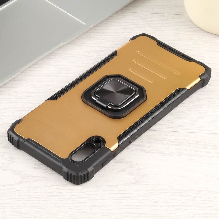 For Samsung Galaxy A02 / M02 Fierce Warrior Series Armor All-inclusive Shockproof Aluminum Alloy + TPU Protective Case with Ring Holder