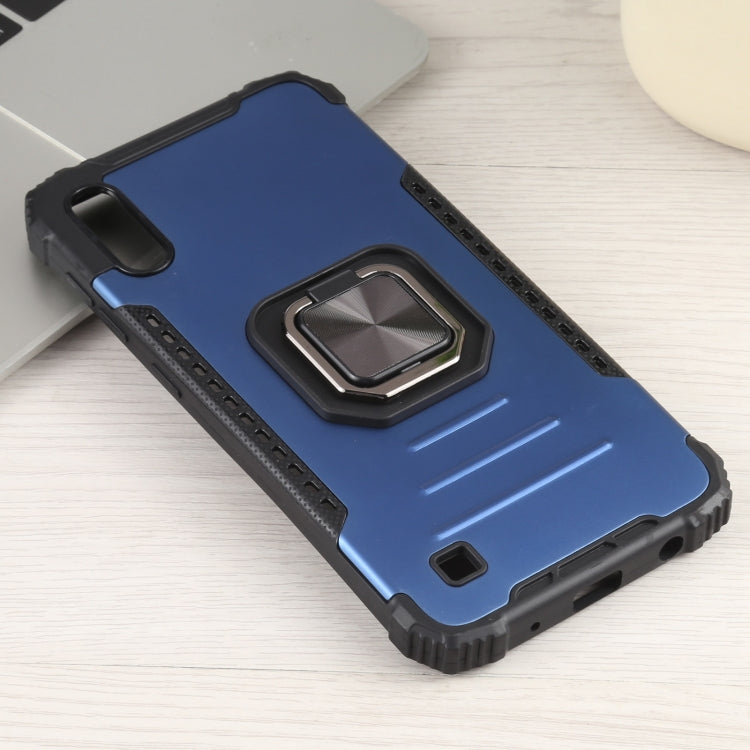 For Samsung Galaxy A10 / M10 Fierce Warrior Series Armor All-inclusive Shockproof Aluminum Alloy + TPU Protective Case with Ring Holder