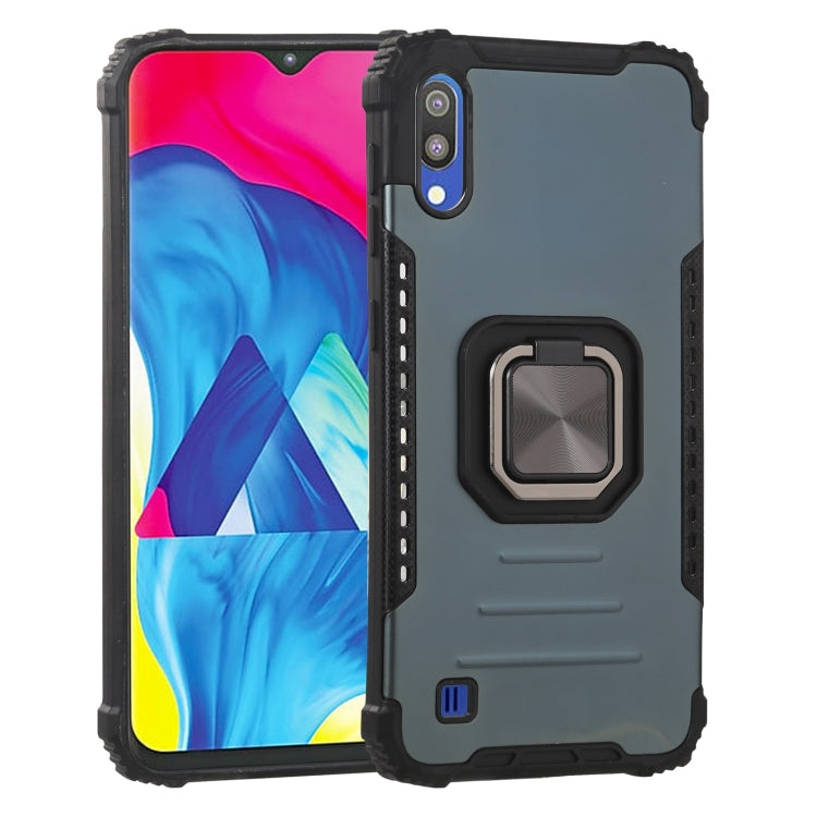 For Samsung Galaxy A10 / M10 Fierce Warrior Series Armor All-inclusive Shockproof Aluminum Alloy + TPU Protective Case with Ring Holder