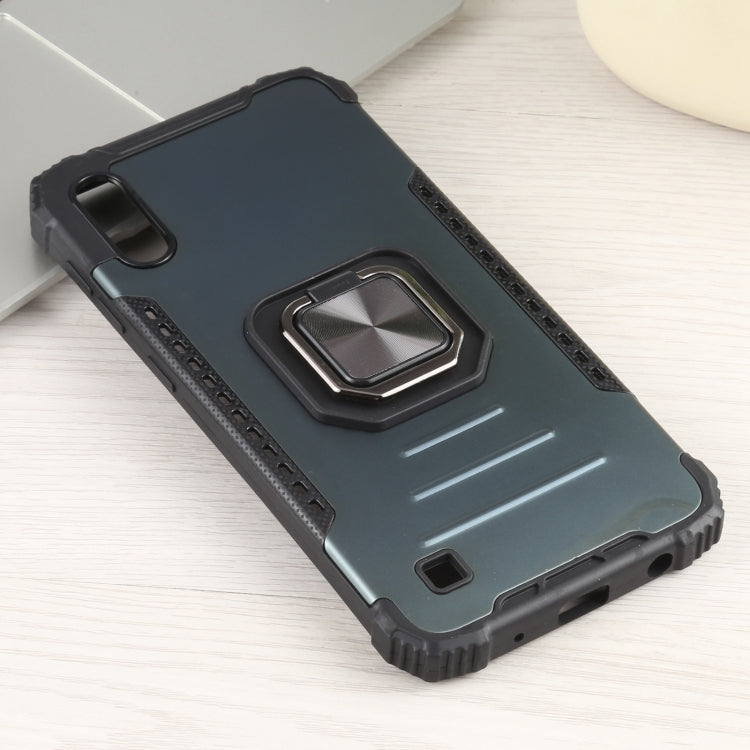 For Samsung Galaxy A10 / M10 Fierce Warrior Series Armor All-inclusive Shockproof Aluminum Alloy + TPU Protective Case with Ring Holder