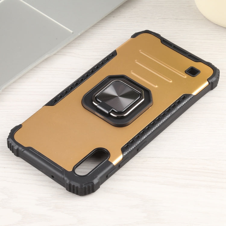 For Samsung Galaxy A10 / M10 Fierce Warrior Series Armor All-inclusive Shockproof Aluminum Alloy + TPU Protective Case with Ring Holder