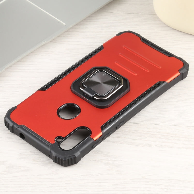 For Samsung Galaxy A11 US Version Fierce Warrior Series Armor All-inclusive Shockproof Aluminum Alloy + TPU Protective Case with Ring Holder