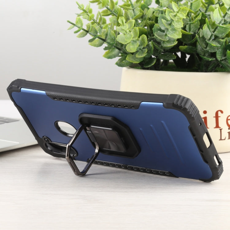 For Samsung Galaxy A11 / M11 Fierce Warrior Series Armor All-inclusive Shockproof Aluminum Alloy + TPU Protective Case with Ring Holder