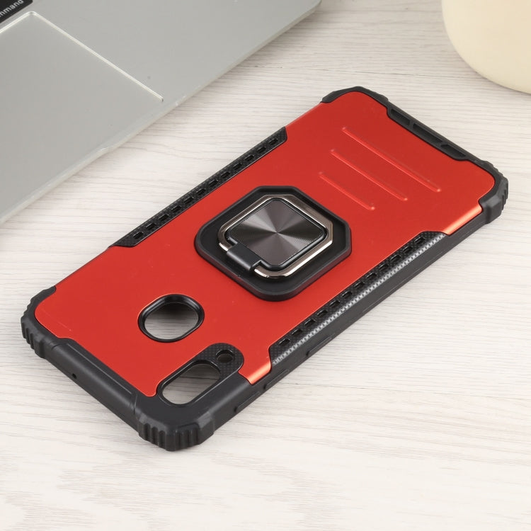 For Samsung Galaxy A20 / A30 Fierce Warrior Series Armor All-inclusive Shockproof Aluminum Alloy + TPU Protective Case with Ring Holder