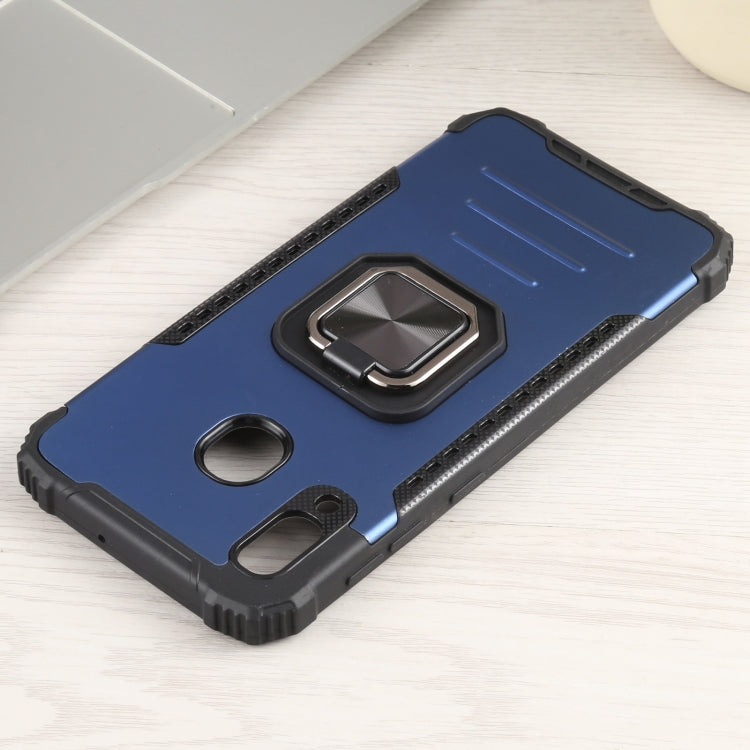 For Samsung Galaxy A20 / A30 Fierce Warrior Series Armor All-inclusive Shockproof Aluminum Alloy + TPU Protective Case with Ring Holder