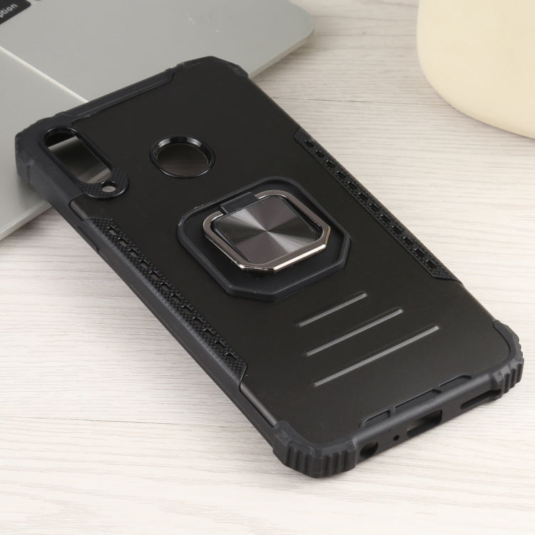 For Samsung Galaxy A20s Fierce Warrior Series Armor All-inclusive Shockproof Aluminum Alloy + TPU Protective Case with Ring Holder