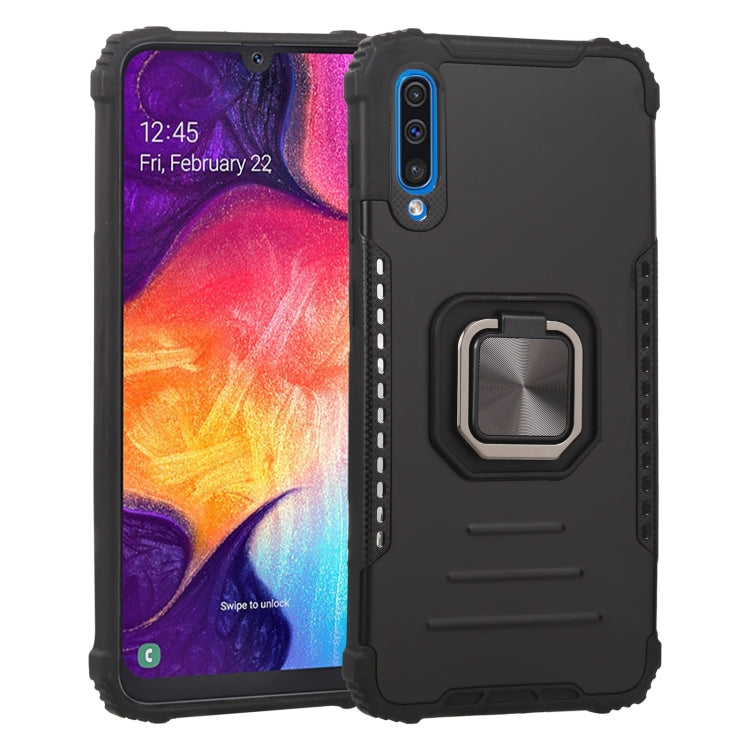 For Samsung Galaxy A50 / A50s / A30s /  M10s Fierce Warrior Series Armor All-inclusive Shockproof Aluminum Alloy + TPU Protective Case with Ring Holder
