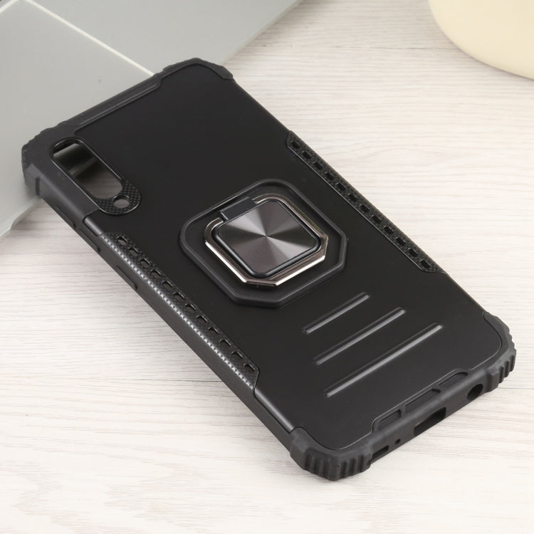 For Samsung Galaxy A50 / A50s / A30s /  M10s Fierce Warrior Series Armor All-inclusive Shockproof Aluminum Alloy + TPU Protective Case with Ring Holder