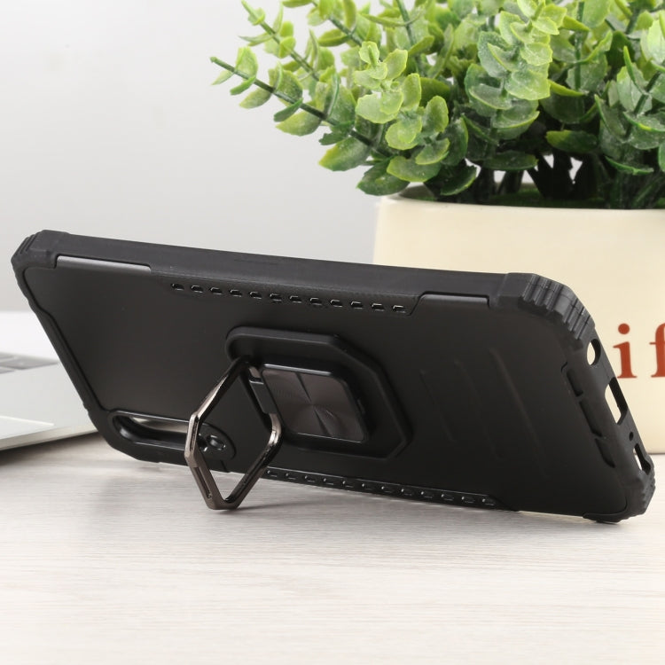 For Samsung Galaxy A50 / A50s / A30s /  M10s Fierce Warrior Series Armor All-inclusive Shockproof Aluminum Alloy + TPU Protective Case with Ring Holder