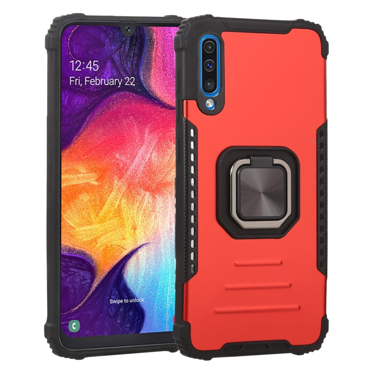 For Samsung Galaxy A50 / A50s / A30s /  M10s Fierce Warrior Series Armor All-inclusive Shockproof Aluminum Alloy + TPU Protective Case with Ring Holder