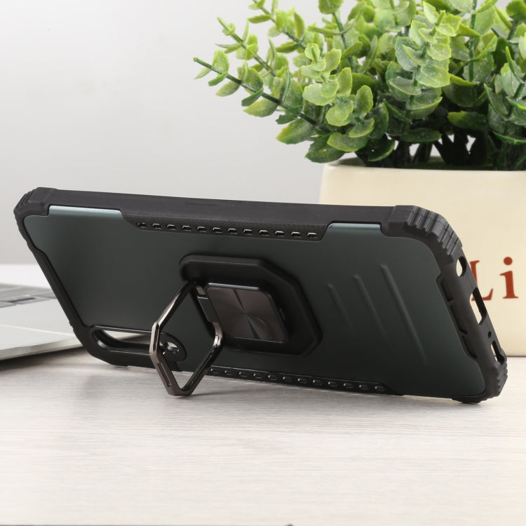 For Samsung Galaxy A50 / A50s / A30s /  M10s Fierce Warrior Series Armor All-inclusive Shockproof Aluminum Alloy + TPU Protective Case with Ring Holder