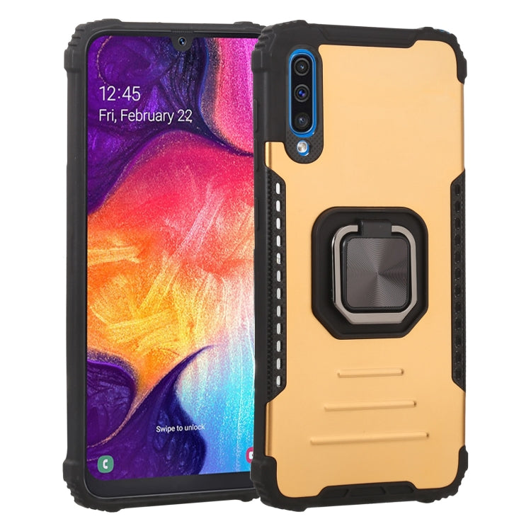 For Samsung Galaxy A50 / A50s / A30s /  M10s Fierce Warrior Series Armor All-inclusive Shockproof Aluminum Alloy + TPU Protective Case with Ring Holder