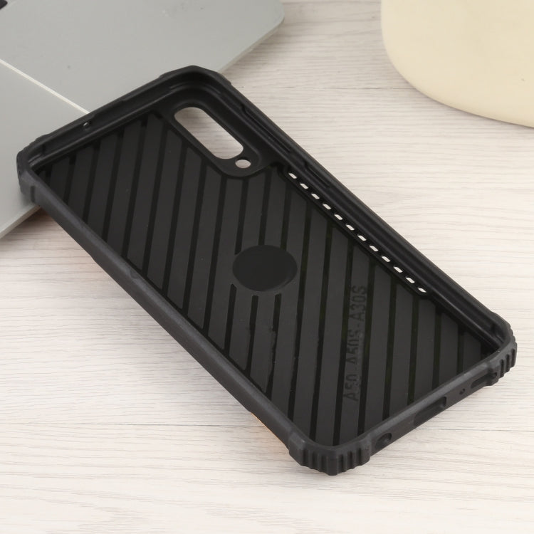 For Samsung Galaxy A50 / A50s / A30s /  M10s Fierce Warrior Series Armor All-inclusive Shockproof Aluminum Alloy + TPU Protective Case with Ring Holder