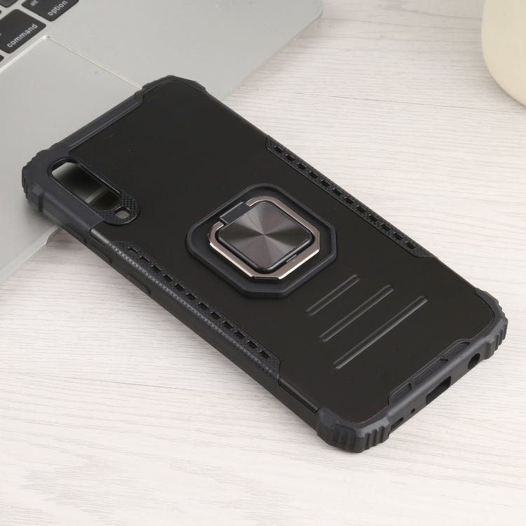 For Samsung Galaxy A70 / A70s Fierce Warrior Series Armor All-inclusive Shockproof Aluminum Alloy + TPU Protective Case with Ring Holder
