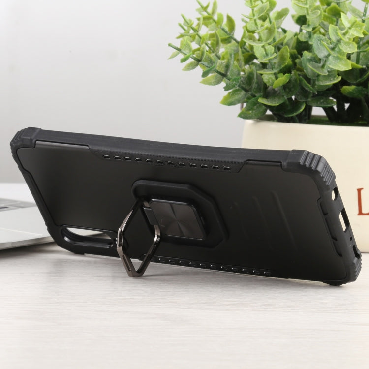 For Samsung Galaxy A70 / A70s Fierce Warrior Series Armor All-inclusive Shockproof Aluminum Alloy + TPU Protective Case with Ring Holder