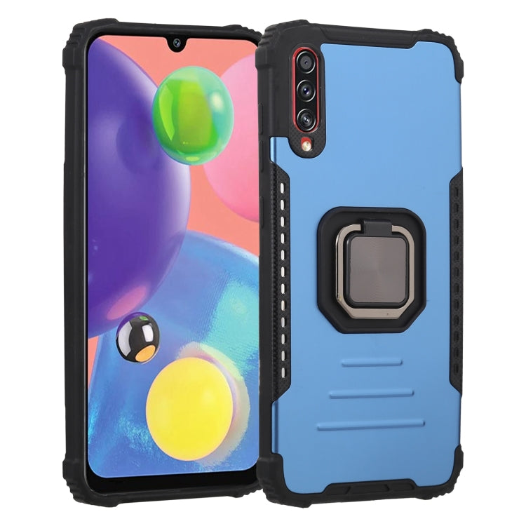 For Samsung Galaxy A70 / A70s Fierce Warrior Series Armor All-inclusive Shockproof Aluminum Alloy + TPU Protective Case with Ring Holder