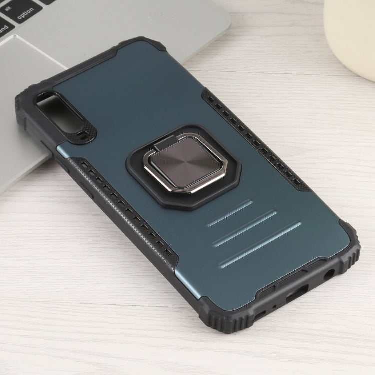 For Samsung Galaxy A70 / A70s Fierce Warrior Series Armor All-inclusive Shockproof Aluminum Alloy + TPU Protective Case with Ring Holder
