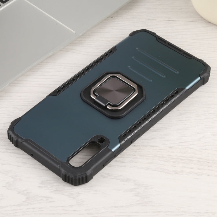 For Samsung Galaxy A70 / A70s Fierce Warrior Series Armor All-inclusive Shockproof Aluminum Alloy + TPU Protective Case with Ring Holder