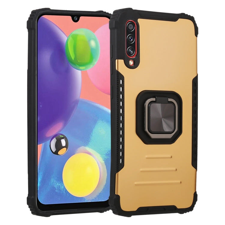 For Samsung Galaxy A70 / A70s Fierce Warrior Series Armor All-inclusive Shockproof Aluminum Alloy + TPU Protective Case with Ring Holder