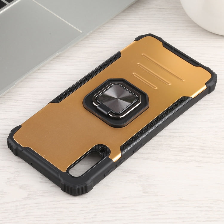 For Samsung Galaxy A70 / A70s Fierce Warrior Series Armor All-inclusive Shockproof Aluminum Alloy + TPU Protective Case with Ring Holder