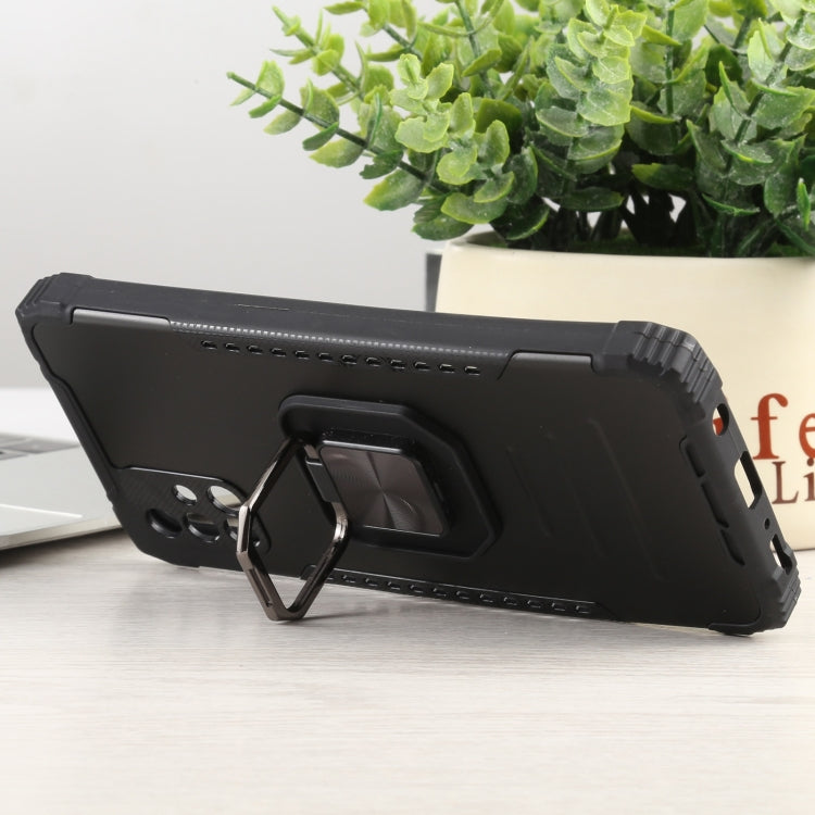 For Samsung Galaxy M31s Fierce Warrior Series Armor All-inclusive Shockproof Aluminum Alloy + TPU Protective Case with Ring Holder