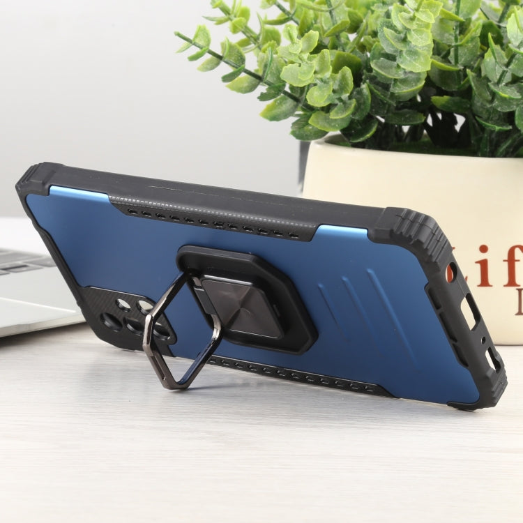 For Samsung Galaxy M31s Fierce Warrior Series Armor All-inclusive Shockproof Aluminum Alloy + TPU Protective Case with Ring Holder