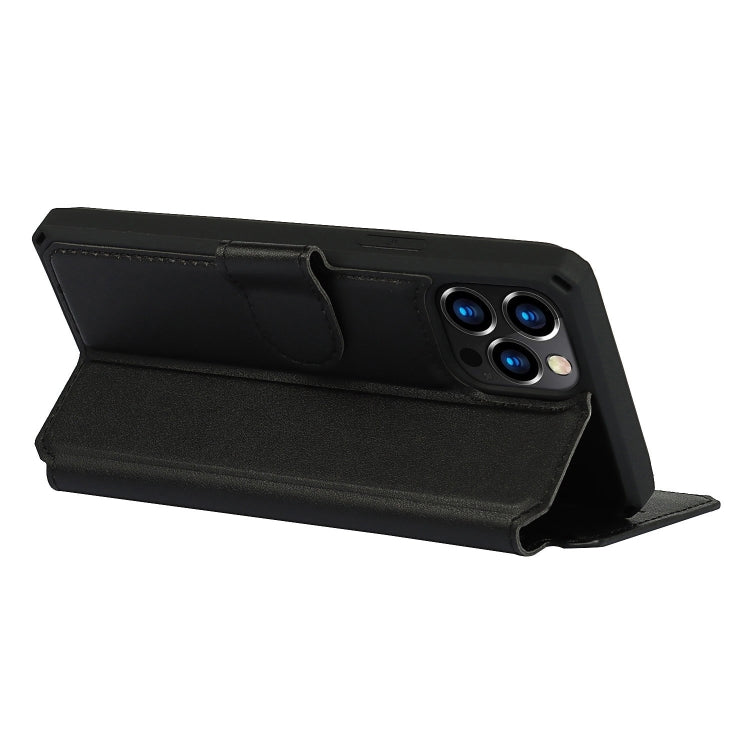 For iPhone 12 mini Plain Texture Horizontal Flip PU Leather Case with Holder & Card Slots & Photo Frame & Wallet & Strap