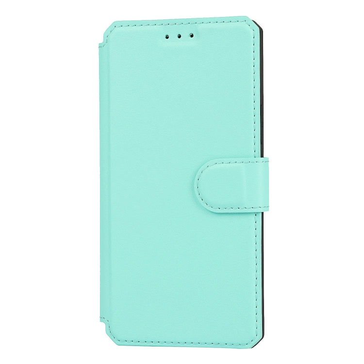 For iPhone 12 mini Plain Texture Horizontal Flip PU Leather Case with Holder & Card Slots & Photo Frame & Wallet & Strap