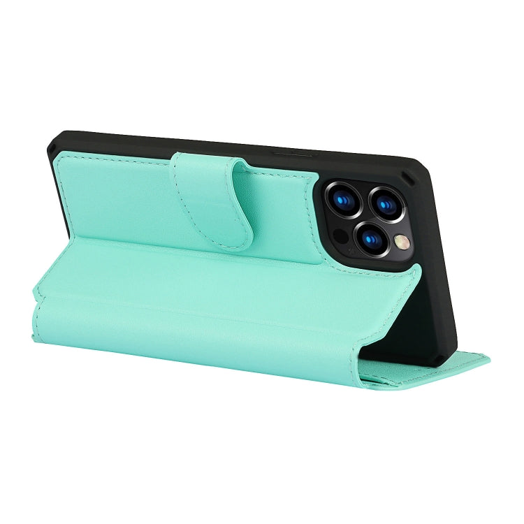 For iPhone 12 mini Plain Texture Horizontal Flip PU Leather Case with Holder & Card Slots & Photo Frame & Wallet & Strap