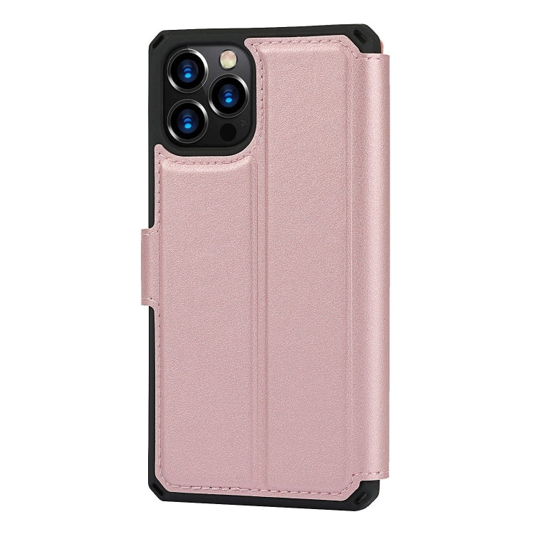 For iPhone 12 / 12 Pro Plain Texture Horizontal Flip PU Leather Case with Holder & Card Slots & Photo Frame & Wallet & Strap