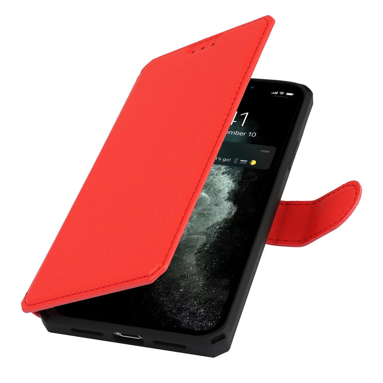 For iPhone 11 Pro Plain Texture Horizontal Flip PU Leather Case with Holder & Card Slots & Photo Frame & Wallet & Strap